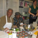Cooking with PACE participant